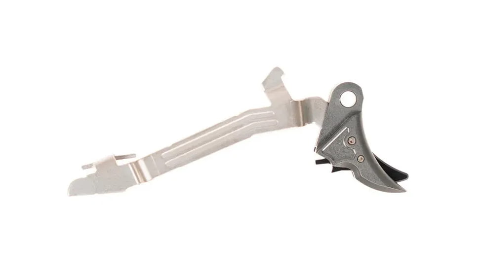 Overwatch Precision Falx Trigger for Glock 42, Flat, Hard Coat Anodized, Gun Metal Gray/Black, 27592