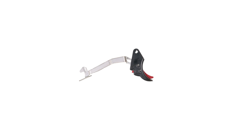 Overwatch Precision Falx Trigger for Smith and Wesson, Curved, NP3, Black/Red, 44526