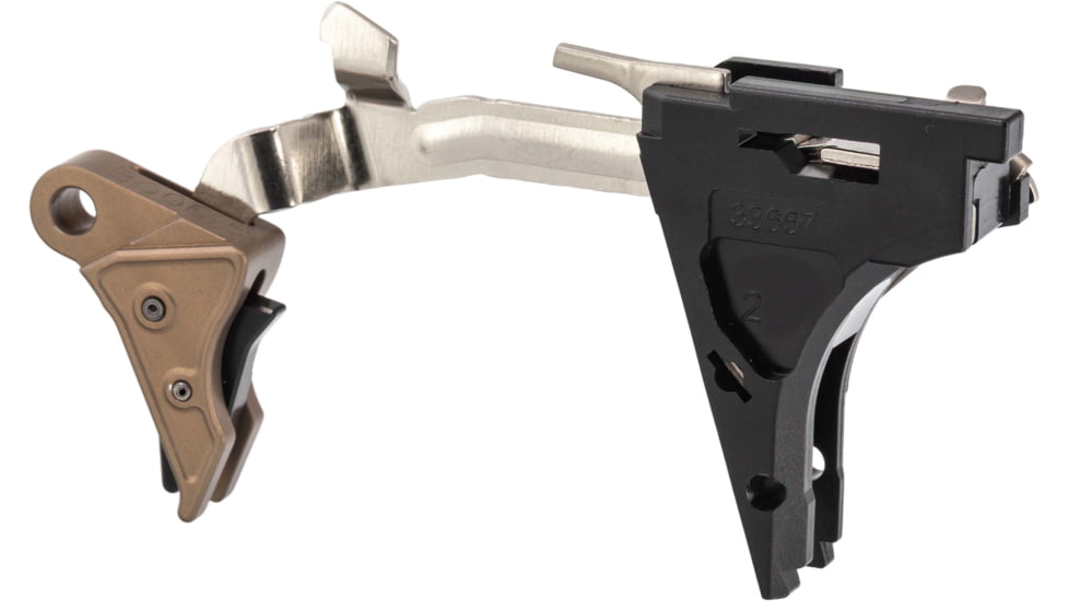 Overwatch Precision OP TAC 9mm Drop In Pistol Trigger Kit, Polished, Gen 5 G22, G23, G26, G34, G19X, FDE/Black, 251F2D-3