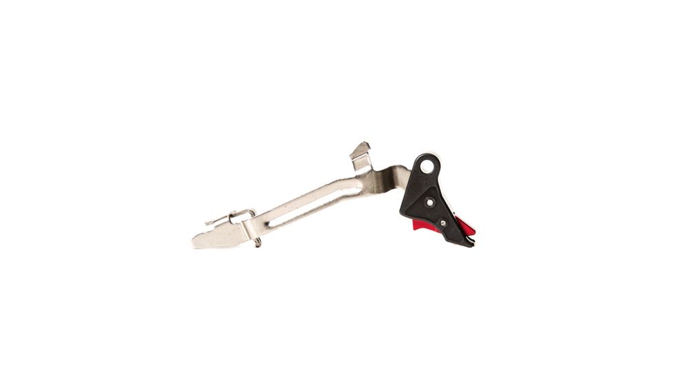 Overwatch Precision TAC Pistol Trigger, .45 ACP, 10mm Auto, Flat, Type III Hard Anodized, Black/Red, 26326