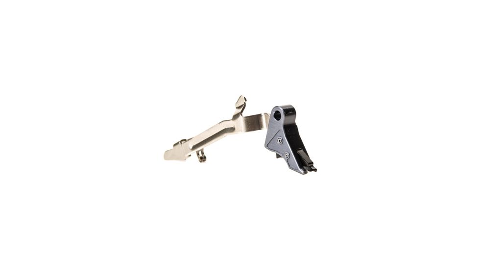 Overwatch Precision TAC Trigger for .45 ACP, 10mm Auto, Gunmetal Gray Shoe/Black Safety, 26392