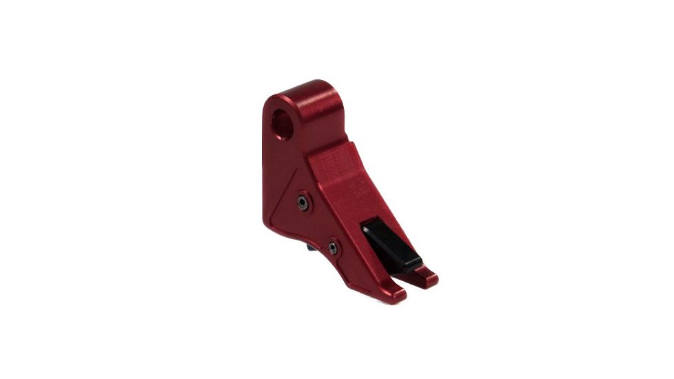 Overwatch Precision TAC Trigger Shoe Only, Bright Red Shoe/Black Safety, Glock Handguns, 20362