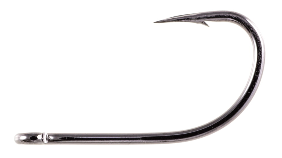 Owner Hooks Aki Pro Pack Hook, Black Chrome, 8/0, 5370-181