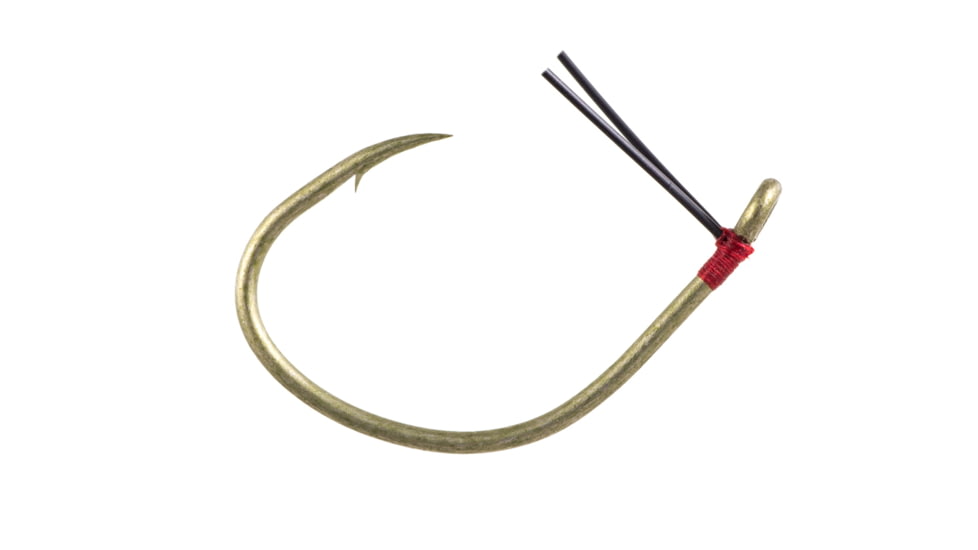 Owner Hooks Weedless Wacky Hook, Camo Green, 1/0, 5172-116