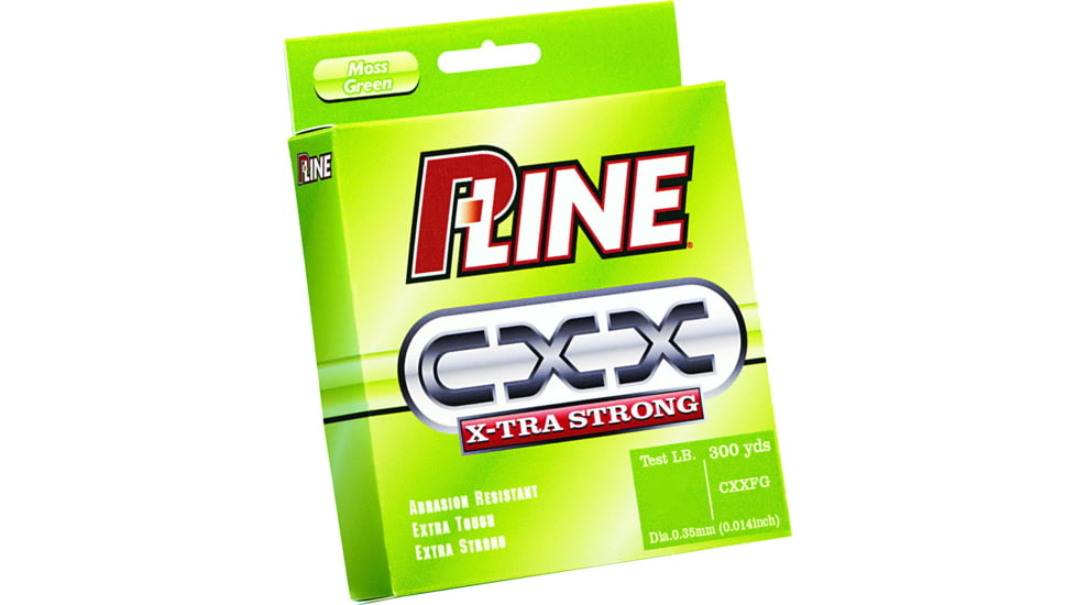 P-Line CXX X-Tra Strong Mono Filler Spool, Moss Green, 300yd8lb, CXXFG-8