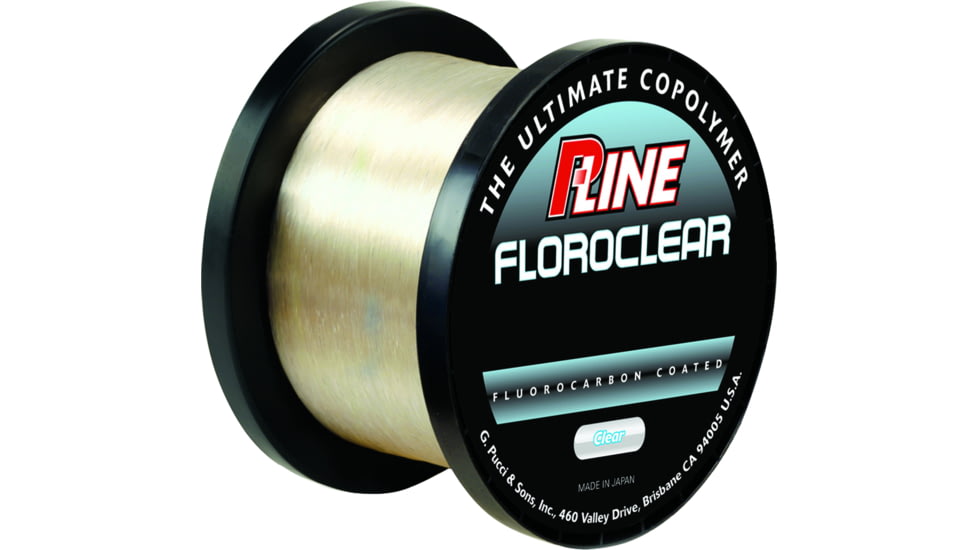 P-Line Floroclear Fluorocarbon Coated Mono 20lb 3000yd Clear, FCC-20