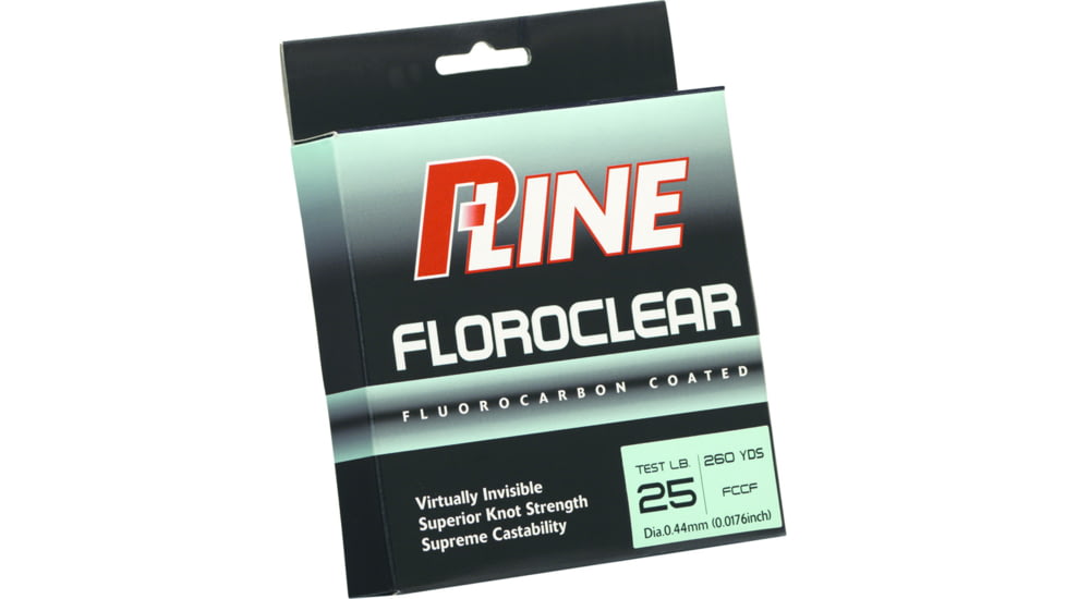 P-Line Floroclear Fluorocarbon Coated Mono, Clear, 25lb 260Yd, FCCF-25