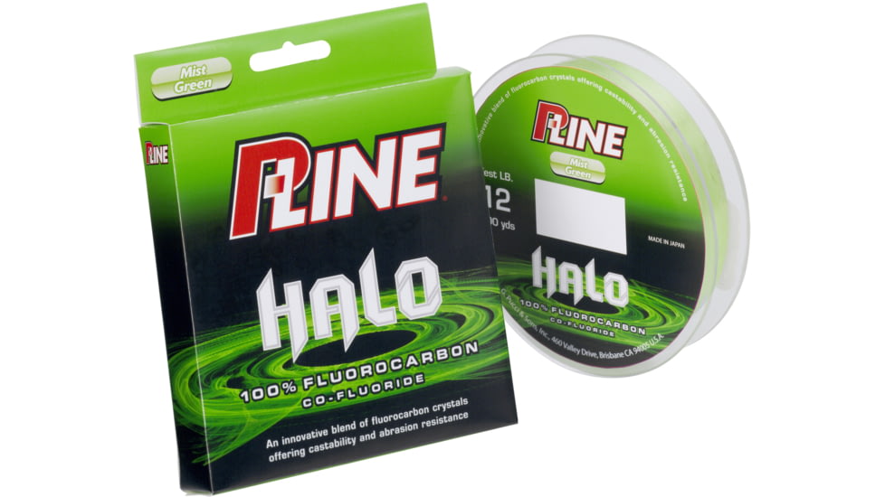 P-Line Halo Fluorocarbon Fishing Line 8lb 200yd Mist Green, HF200-8