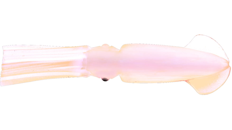 P-Line Ling Cod Bait Rig, 4.5 in Bulb Squids, 7/0 Hooks, Pearl Glitter, PLCS45-311