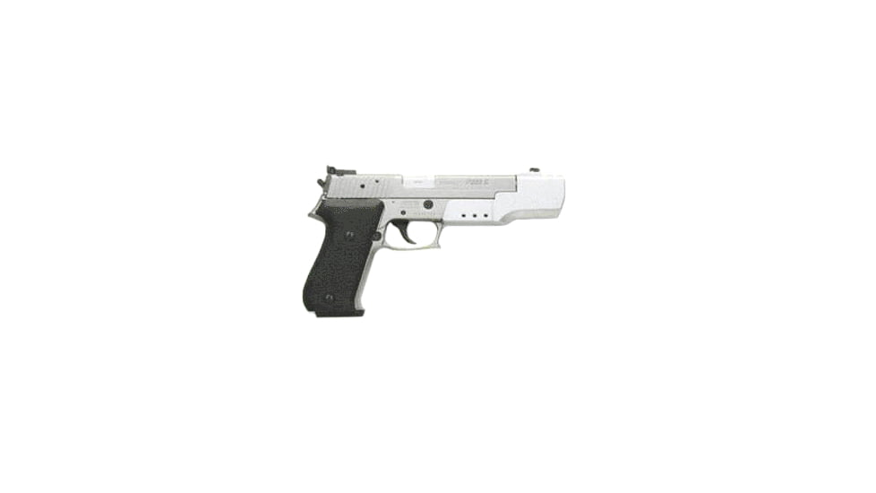 SIG SAUER P220 Sport Pistol, .45 ACP, 4.8 in barrel, stainless steel frame, Hogue black rubber grip, recoil operated semi-automatic, adjustable target , 10 round magazine, P220 Sport-1-FRRMPG