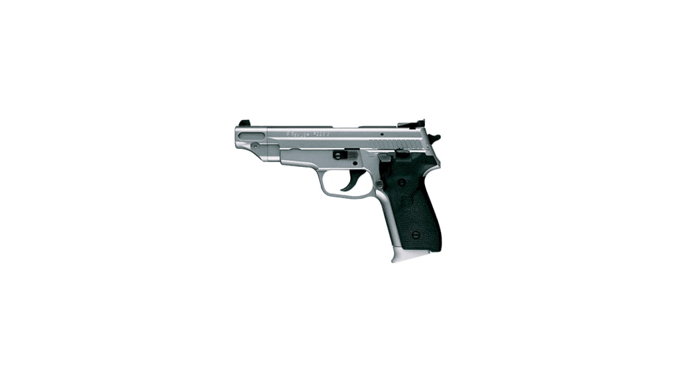 SIG SAUER P229 Sport Pistol, .40 S&amp;W, 4.8 in barrel, stainless steel frame, Hogue black rubber grip, recoil operated semi-automatic, adjustable target , 12 round magazine, P229 Sport-2-FRRMPG