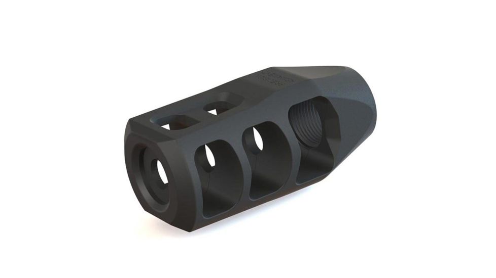 Precision Armament M11 Severe-Duty Muzzle Brake 6.5mm/.264Cal, DLC Black A04004