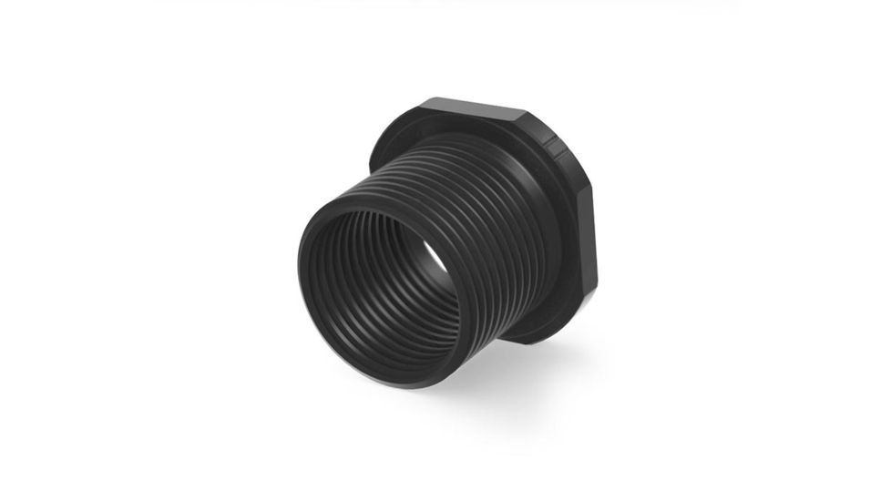 Precision Armament M4 Muzzle Thread Adaptor, Thread 1/2-28 to 5/8-24, PVD Matte Black A02001