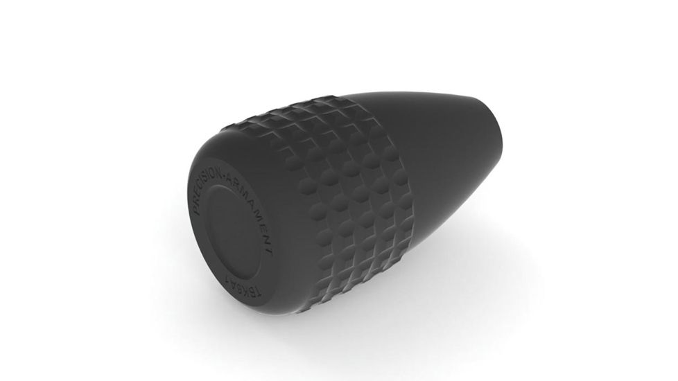 Precision Armament TBK-6 Oversize Tactical Bolt Knob, Aluminum, 5/16-24 Thread, Matte Black A05002