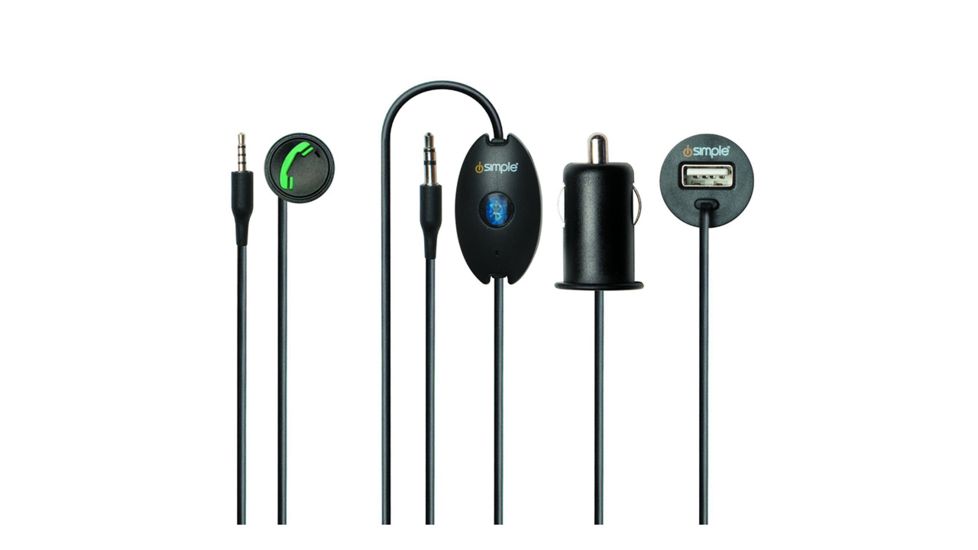 PAC Blustream Bluetooth Streaming Device with Dash Mount &amp; 12 Volt Plug, Black ISBT52