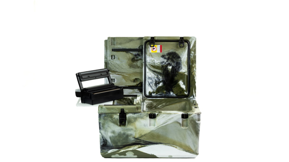 PacBak P88-MK Cooler AK Spring Camo &amp; ROAM 18V Vacuum Sealer Combo, 33x23x20in, 88qt cap, 5-in-1: 3 chambers+tbl top+cut board, CK100039