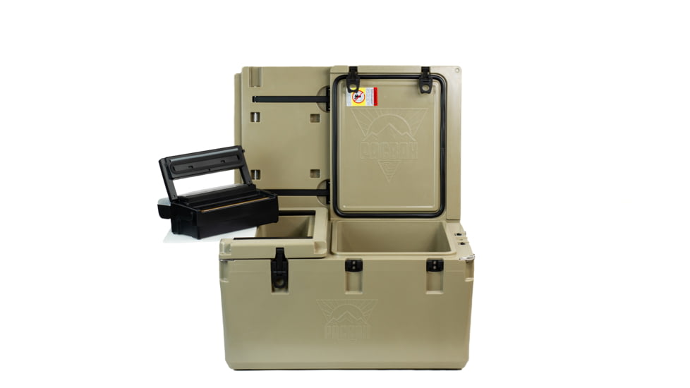 PacBak P88-MK Cooler Sand &amp; ROAM 18V Vacuum Sealer Combo 33x23x20in, 88qt cap, 5-in-1: 3 chambers + table top + cut board, CK100043