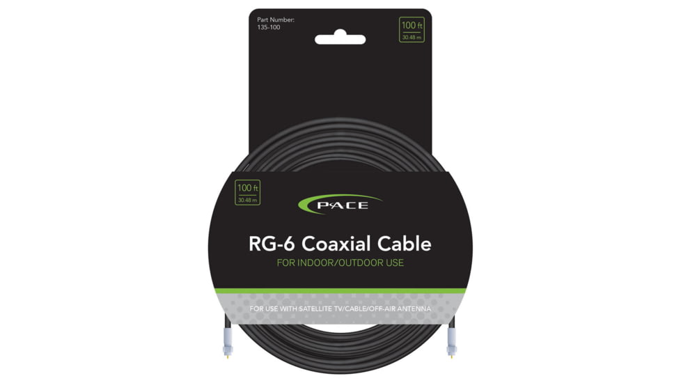 Pace International Coaxial Rg 6 Cable 100ft, 135-100