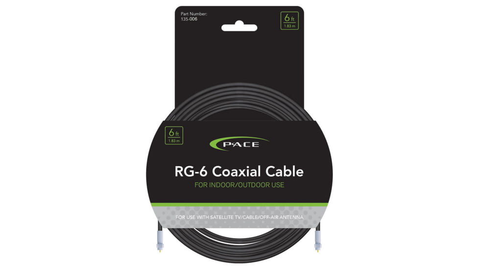 Pace International Coaxial Rg 6 Cable 6', 135-006
