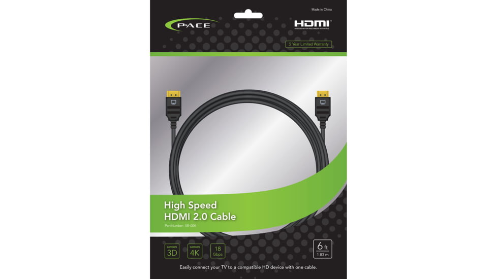 Pace International High Speed &amp; Cl3 Rated Hdmi 6', 115-006