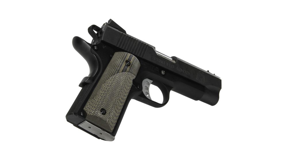 Pachmayr 1911 Officer G10 Firearm Grip, Fine, Green / Black, 61140