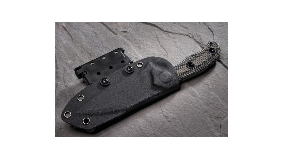 Pachmayr Dominator Fixed Blade Knife w/ Kydex Sheath, D2 Steel Full Ground Blade, G10 Handle, Grey/Black, 04298