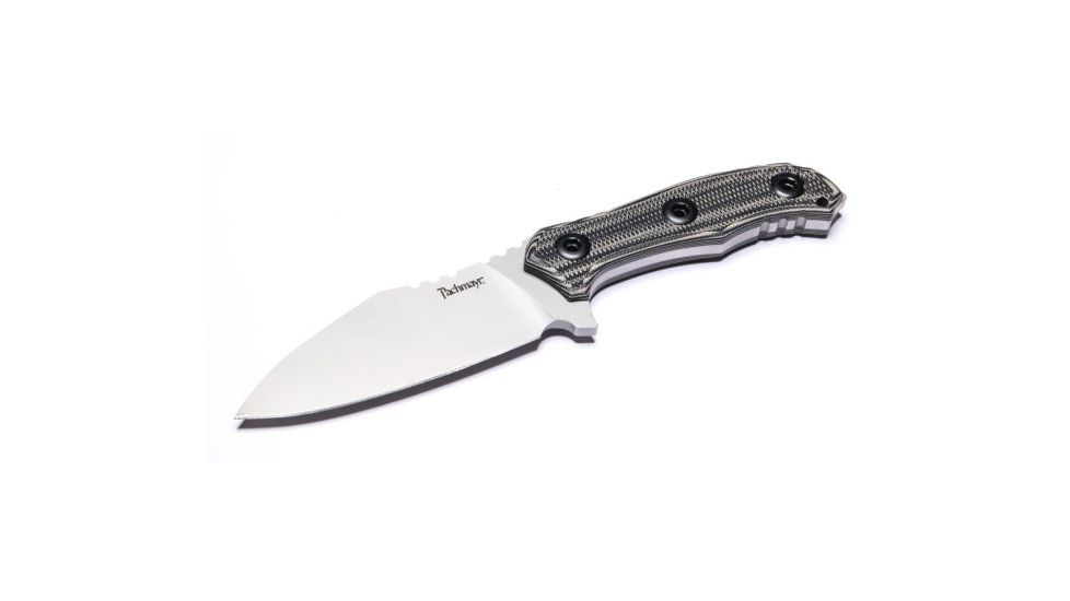 Pachmayr Dominator Fixed Blade Knife w/ Kydex Sheath, D2 Steel Full Ground Blade, G10 Handle, Grey/Black, 04298