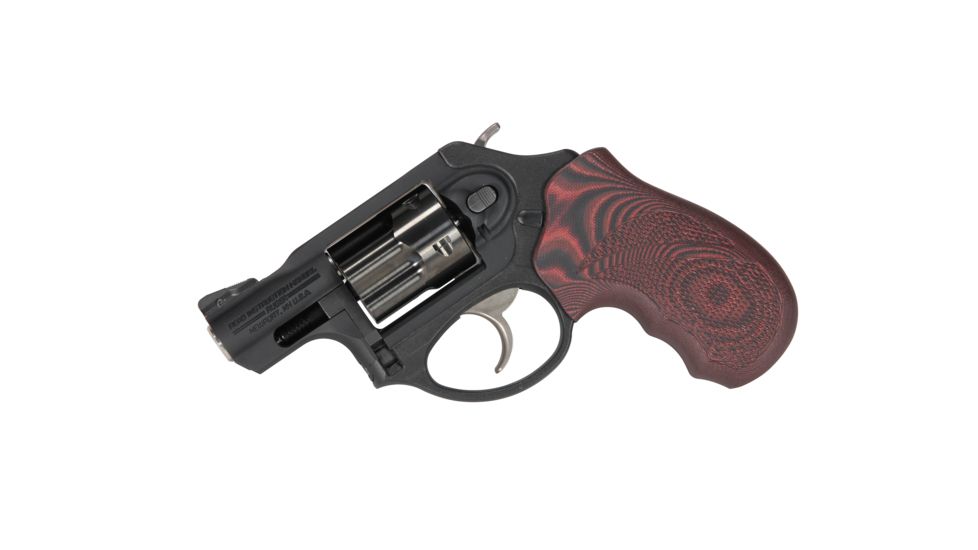 Pachmayr Ruger LCR G10 Firearm Grip, Red / Black Checkered, 61242