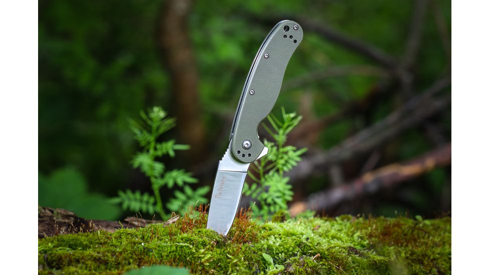 Pachmayr Snare Folding Knife, 8Cr14Mov Steel Blade, G10 Handle, OD Green, 04296