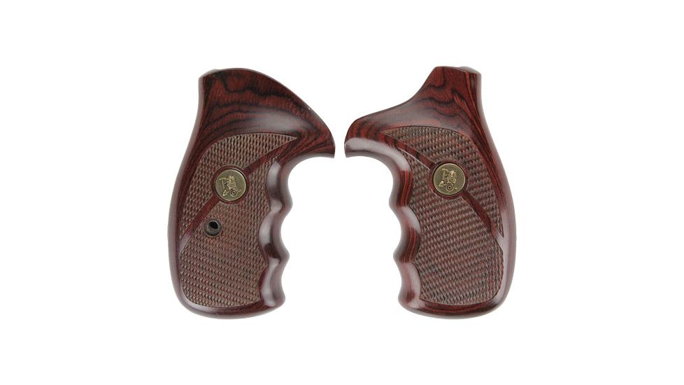 Pachmayr SW KL Frame Rosewood Checkered Pistol Grip 63020