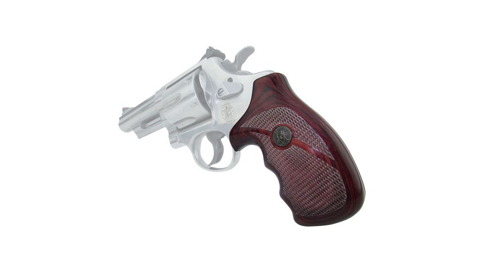 Pachmayr SW N Frame Rosewood Checkered Pistol Grip 63040