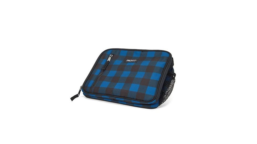 Packit Classic Lunch Box, Navy Buffalo, Black/Blue, PKT-20620