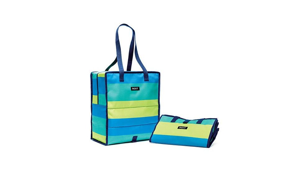 Packit Grocery Tote, Fresh Stripe, Fresh Stripe, 1 Year Mfg Warranty, PKT-18253