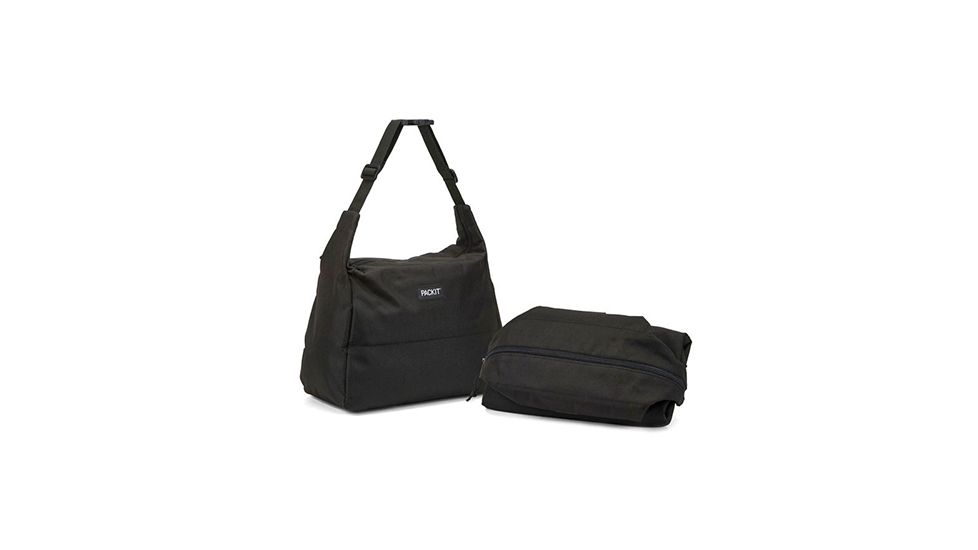 Packit Hobo Lunch Bag, Black, Black, PKT-21047