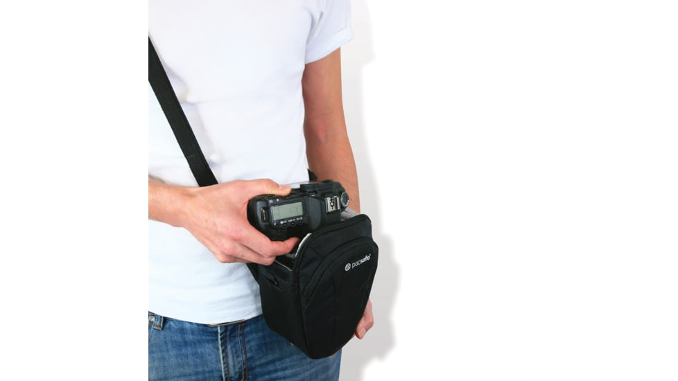 Pacsafe Camsafe V3 Anti-Theft Camera Top Loader Bag, 3L, Black 15120100