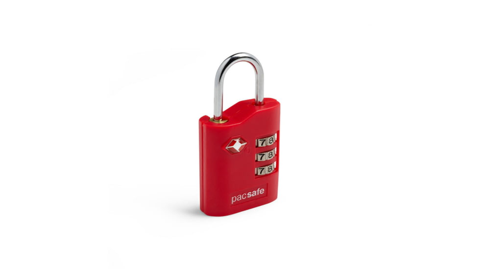 PacSafe Prosafe 700 TSA Accepted Combination Padlock-Red