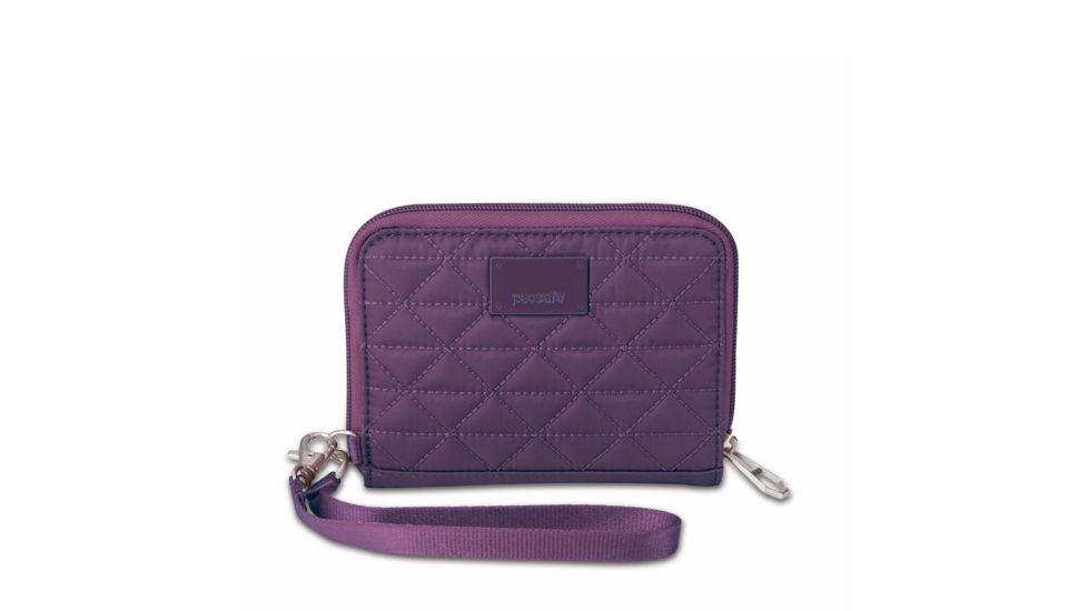 Pacsafe RFIDsafe W100 Blocking Women's Waist Wallet, Mulberry 10710629