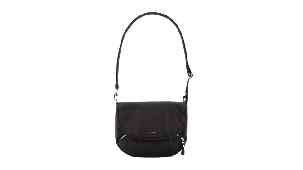 Pacsafe Stylesafe Double Zip Crossbody Bag, Black, 4 Liters, 20630100