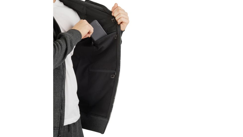 Pacsafe Transit Hoodie - Mens, Heather Charcoal, S, 9000012702