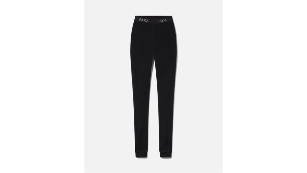 Paka Apparel Womens Thermal Bottoms, thermal-baselayer-bottom-womens-black-l