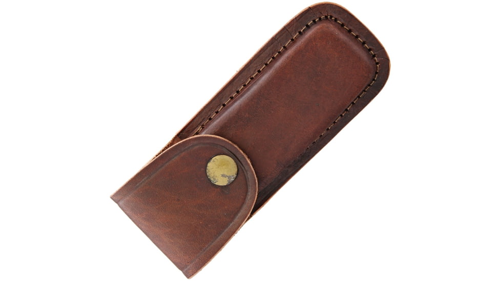 Pakistan Belt Sheath, Brown Leather Construction, Fits Folding Knife Up To 5in Closed, 203323-5