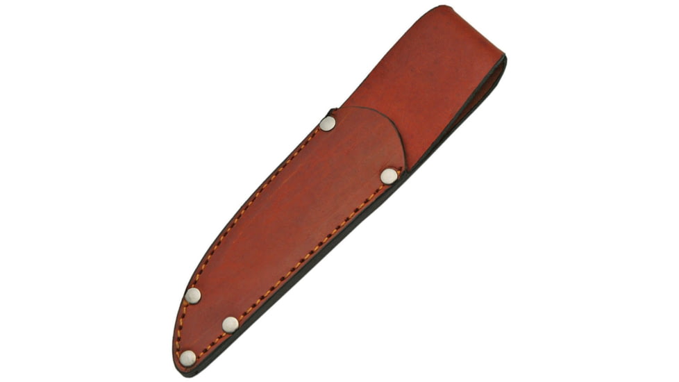 Pakistan Brown Leather Sheath, Leather, Brown, Fits Most 5-6in Fixed Blades, SHE-6601