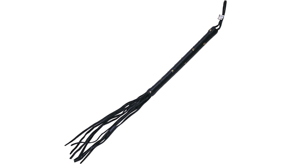 Pakistan Cat of Nine Tails, Whip Measures 20in Overall, Black Leather Construction, Black, 891801