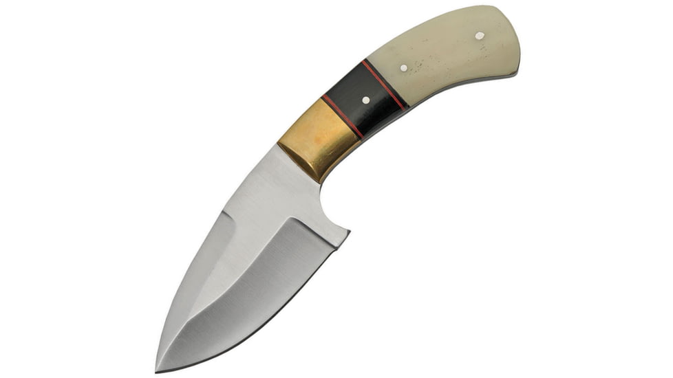 Pakistan Fixed Blade Bone Knife, 3.5 satin finish stainless blade, Bone handle, 203420-BO