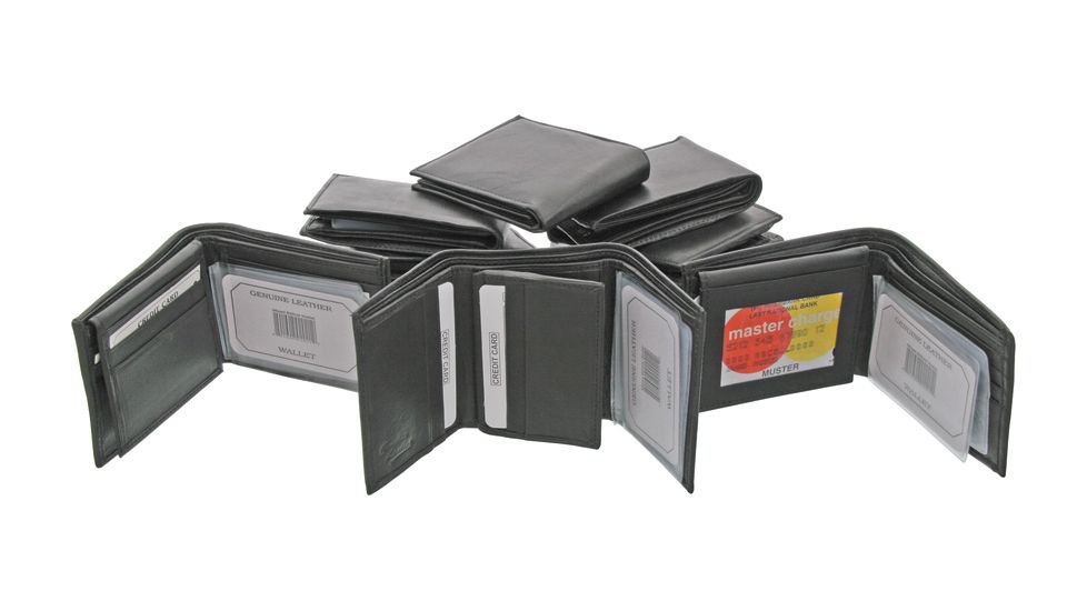 Pakistan Leather Wallet Assortment, Black PA2021