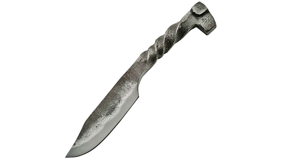 Pakistan Twisted Railroad Spike Knife Fixed Blade Knife, 9in, 4.125in, Clip Point, Twisted Handle PA4408