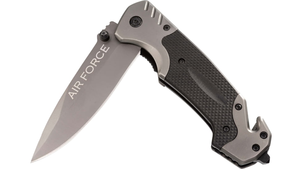 Paladin 3-in-1 Multifunctional Folding Knife - Air Force, 3.5in, Stainless Steel, Drop Point, PE-KN-8501-AF