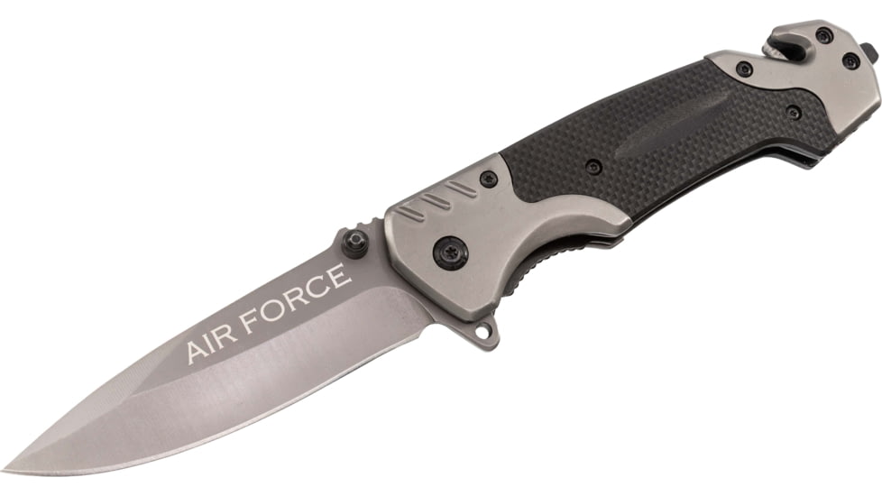 Paladin 3-in-1 Multifunctional Folding Knife - Air Force, 3.5in, Stainless Steel, Drop Point, PE-KN-8501-AF