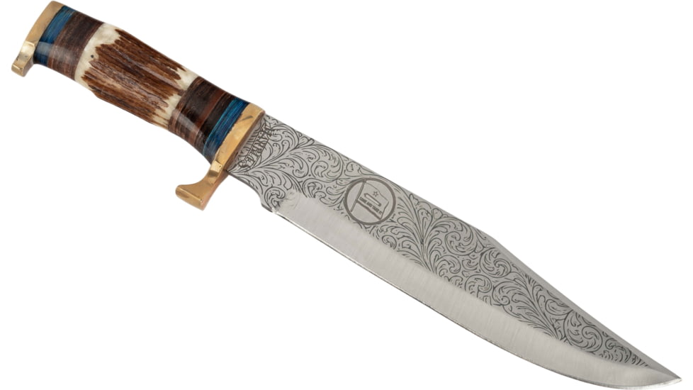 Paladin Bowie Fixed Blade Knife - Flag, Stainless Steel, Drop Point, PE-SB-8511-F