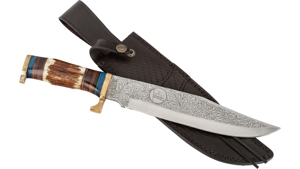 Paladin Bowie Fixed Blade Knife - Flag, Stainless Steel, Drop Point, PE-SB-8511-F